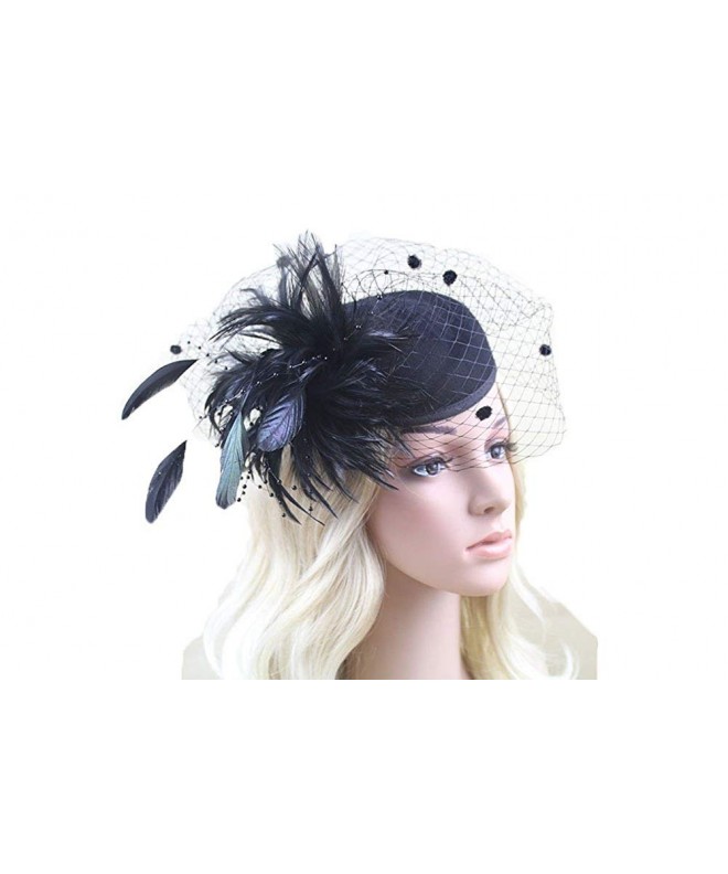 vimans Feather Wedding Headwear Fascinator