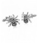 MoAndy Stainless Cufflinks Classic Crystal