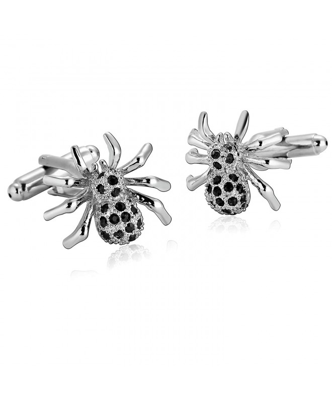 MoAndy Stainless Cufflinks Classic Crystal