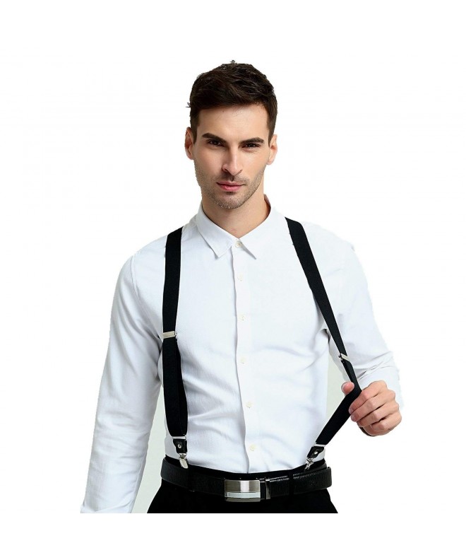 Suspenders Y Shape no Slip Genuine Leather