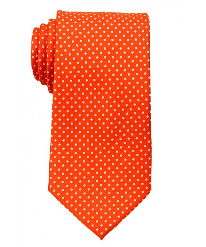 Mens Tall XLPolka Necktie Orange