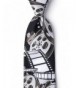 White Microfiber Movie Reels Necktie