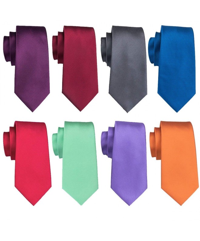 Plain Necktie Business Formal Assorted