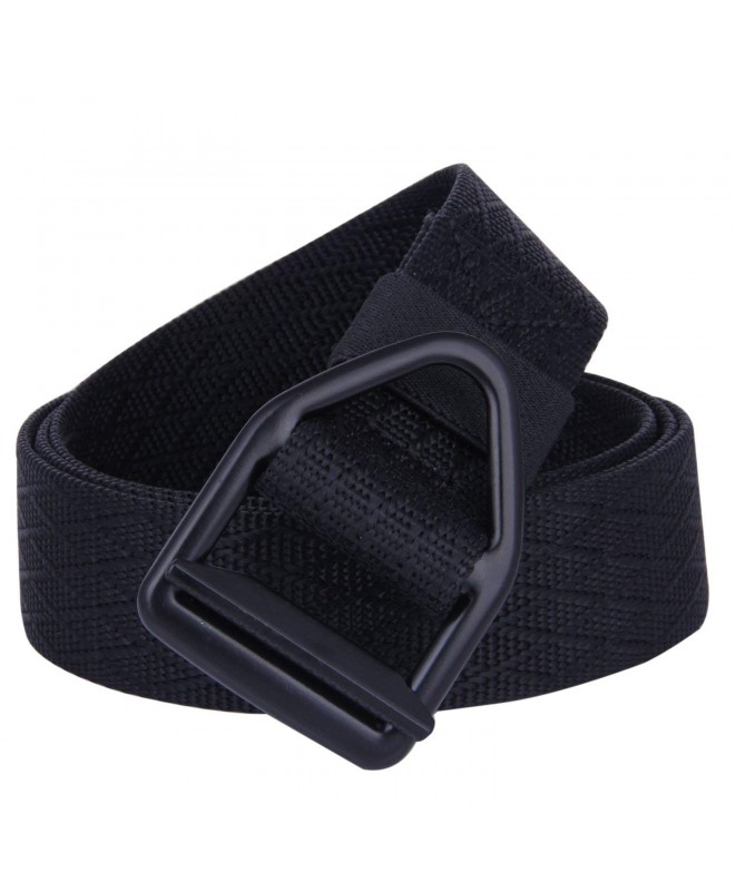 Canvas Men's Military Tactical Style Web Belt Black with Buckle Tip 47 ...