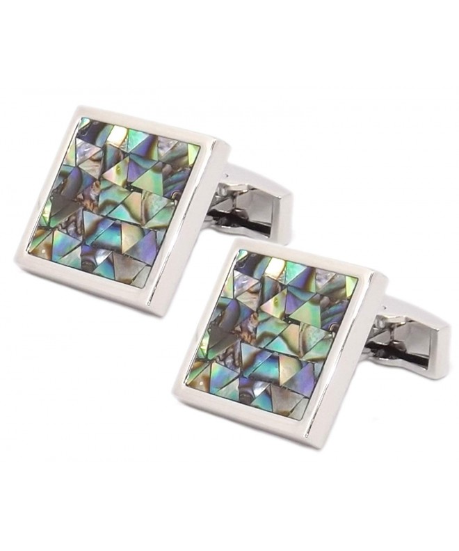 Cufflinks Direct Coloured Abalone Mosaic