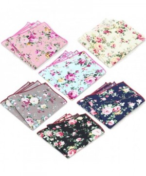 Handkerchiefs Cotton Floral Squares Hankies