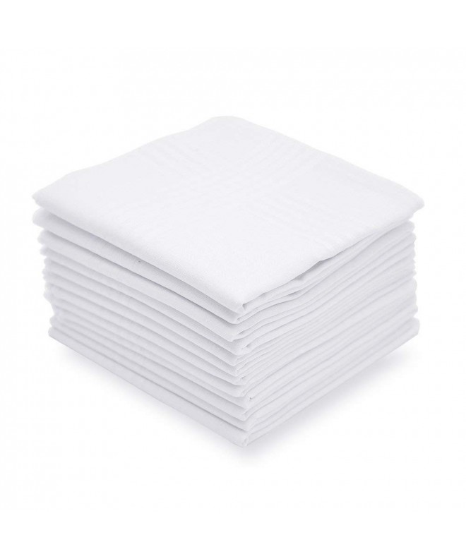 Men/'s Handkerchiefs,100/% Soft Cotton,Black Hankie,Pack of 6