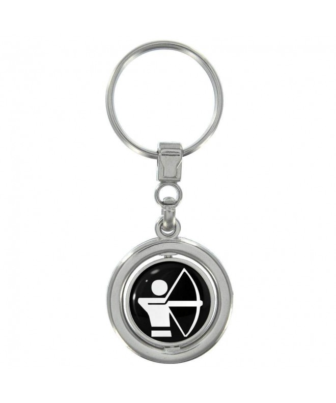 Olympic Sign Archery Spinning Keyring