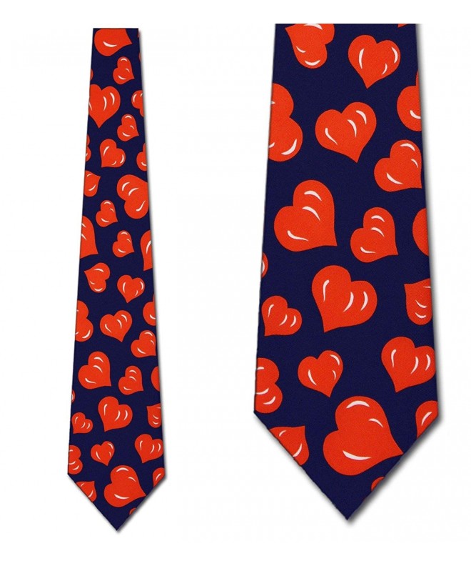 Hearts Valentines Mens Necktie heart