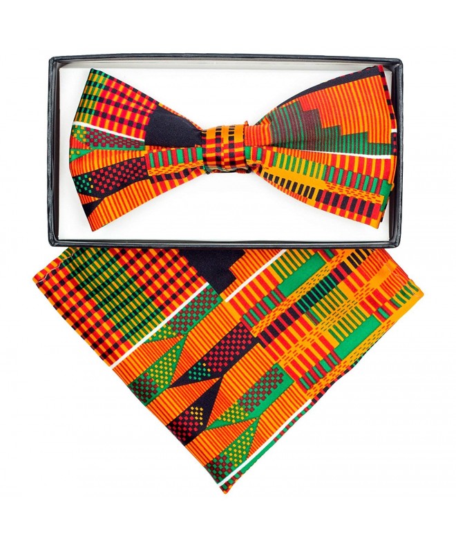 Kente Print Bow Tie Handkerchief