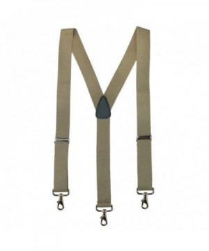 Elastic Suspender Metal Swivel Khaki
