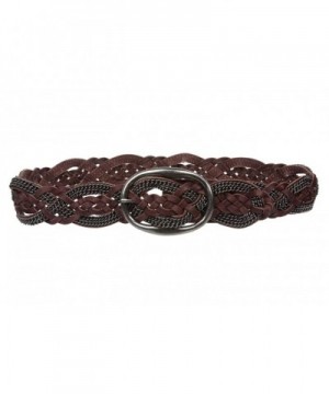 Womens Braided Weave Leather Detail