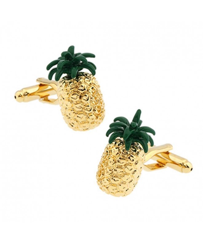 Pineapple Cufflinks Trader Birthday Present