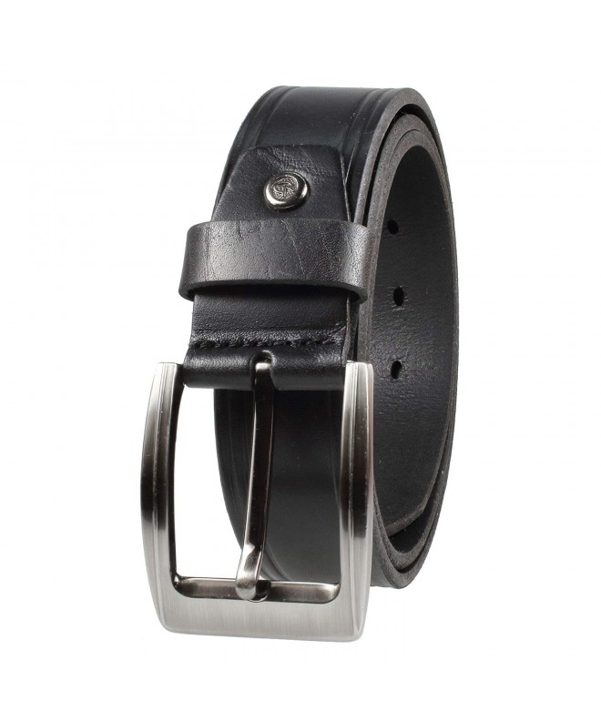 Gelante Mens Leather Belt 38003 Black XL