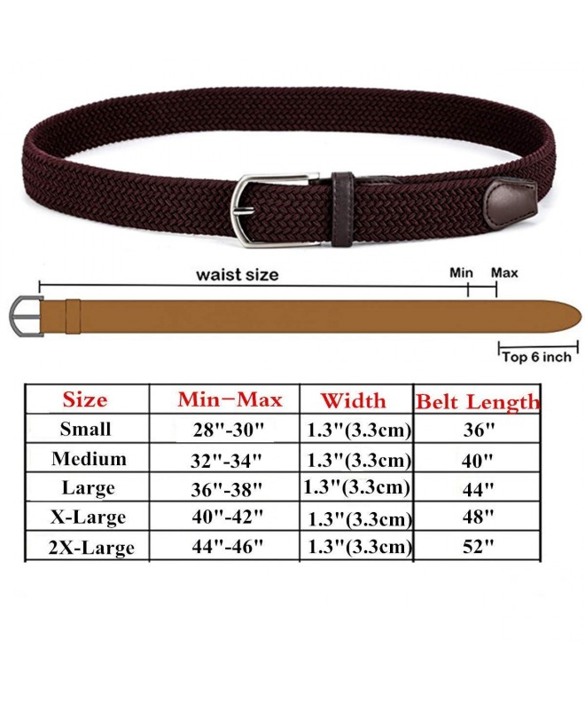 Braided Canvas Woven Elastic Stretch Belts for Men/Women/Junior with ...