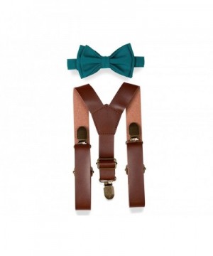 Brown Leather Suspenders Combo Toddler