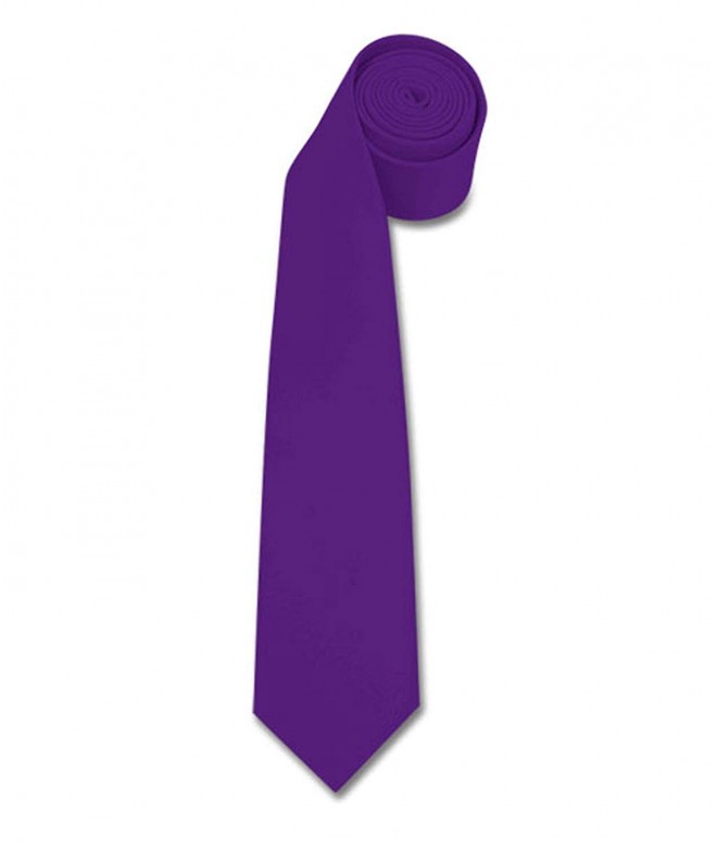 boxed gifts Polyester Slim Tie Purple