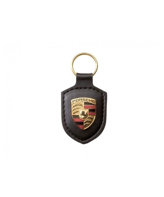 Porsche Crest Key Ring Black