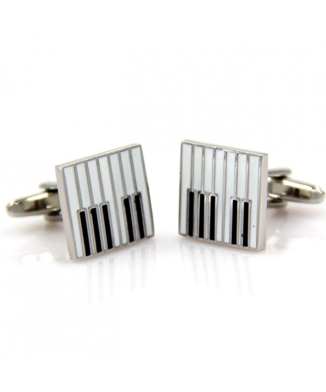 Cufflinks Music Symbol Cufflinks Instrument cufflinks white Piano