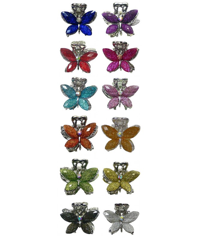 Dozen Pack 12 Butterfly Rhinestones P864175 0028 D