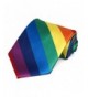 TieMart Mens Rainbow Striped Tie