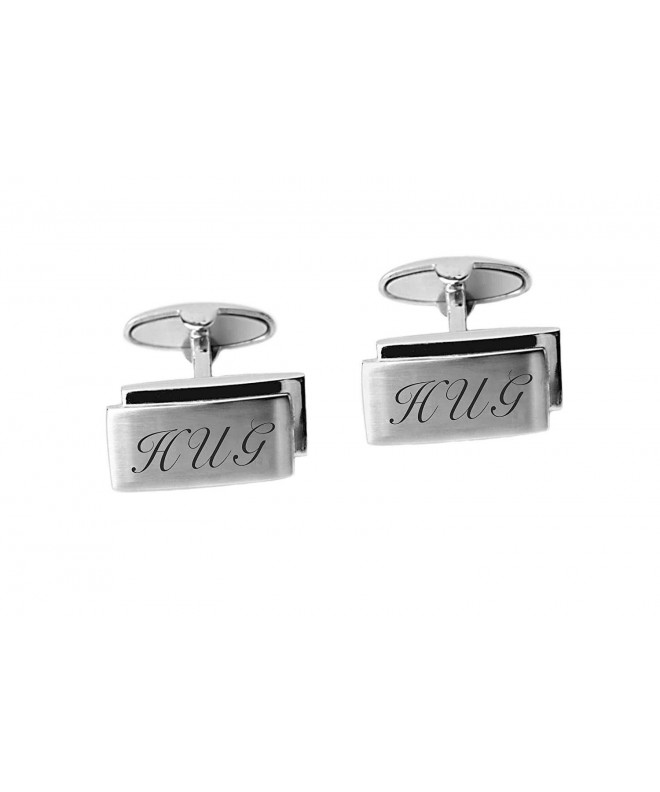 Personalized Modern Stainless Cufflinks Engraved