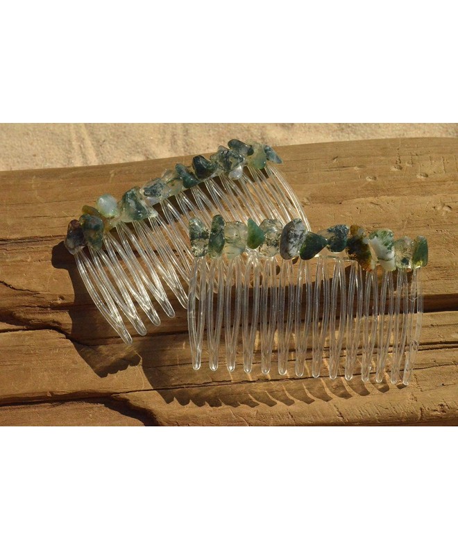 Green Agate Stone Combs Quantity