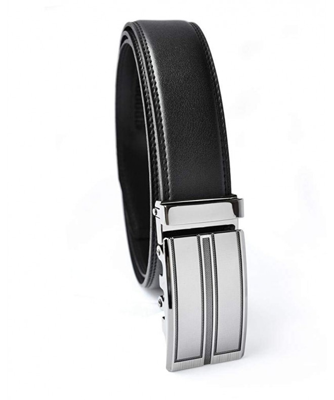 Men's Jefferson Buckle with Automatic Ratchet Leather Belt - Jefferson ...