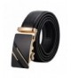 Leather Ratchet Automatic Buckle Black Rose