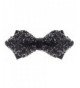 Black Rhinestone Diamond Bow Tie