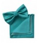 IDARBI Classic Solid Handkerchief Bowtie