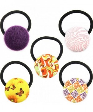 Ponytail Button Hair Elastic Pack