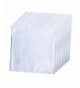 LACS Solid White Cotton Handkerchiefs