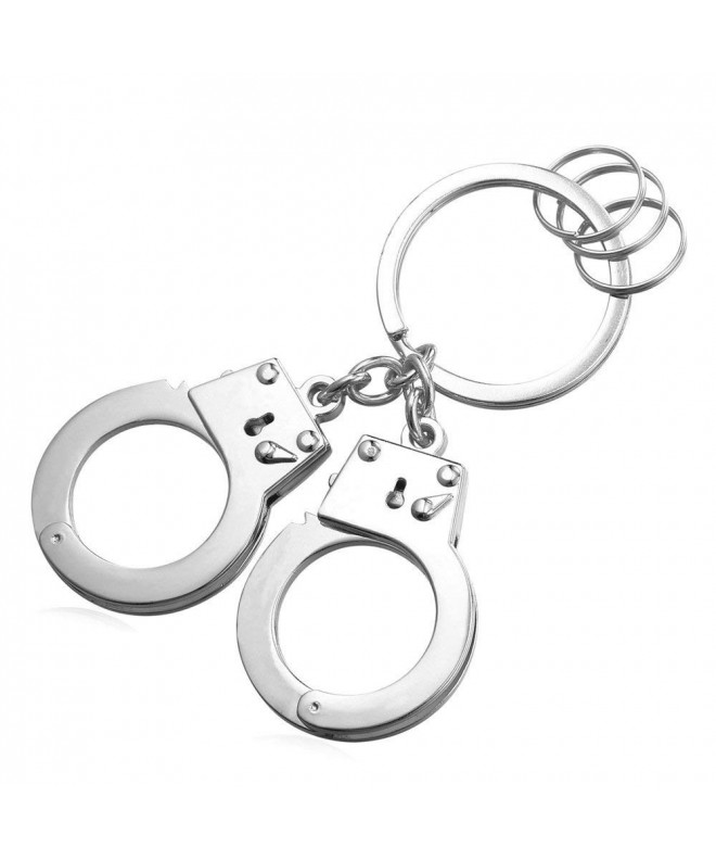 Handcuffs Alloy Keyrings Rings Platinum