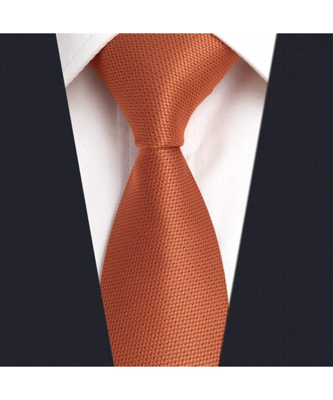 Orange Skinny Neckties Narrow Business