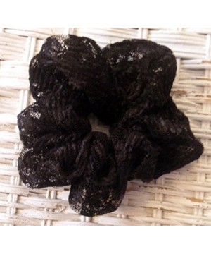Black Floral Lace Hair Scrunchy Regular