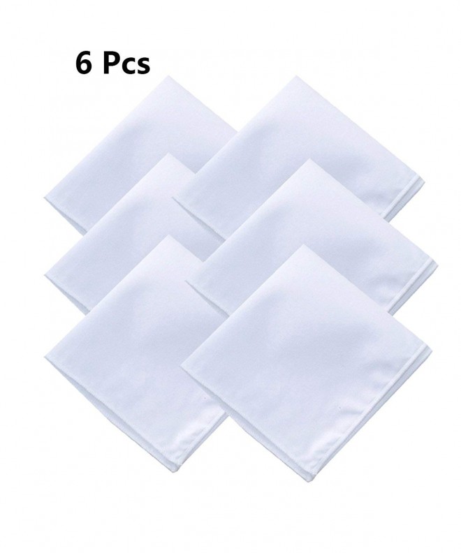 White Cotton Handkerchief Pocket Square