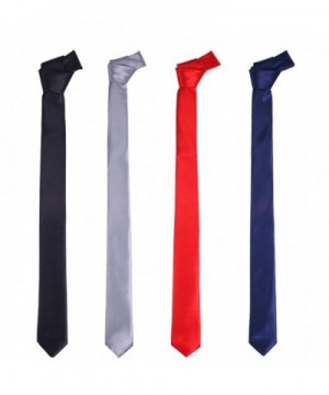 Solid Color Skinny Necktie Doninex