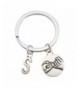 SELOVO Letter Initial Promise Keychain