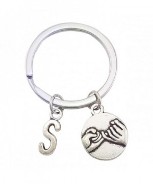 SELOVO Letter Initial Promise Keychain