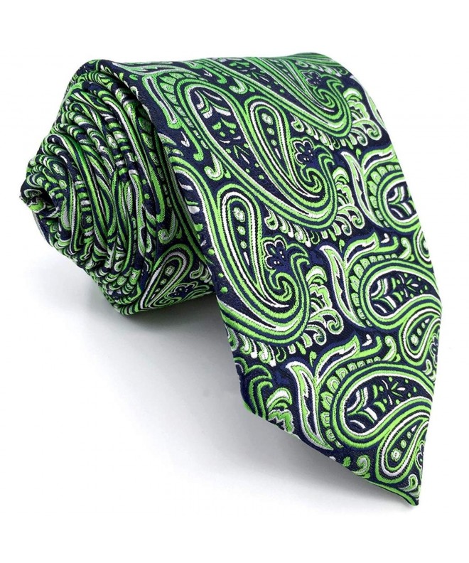 Shlax Green Paisley Neckties Design