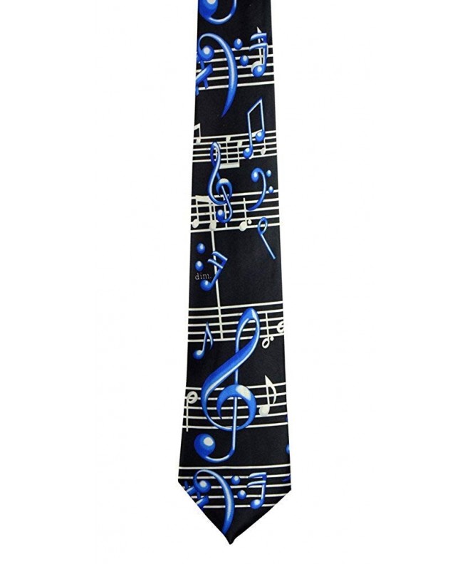 Mens Musical Notes Fashion Necktie