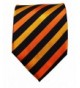 Paul Malone Striped Necktie Orange
