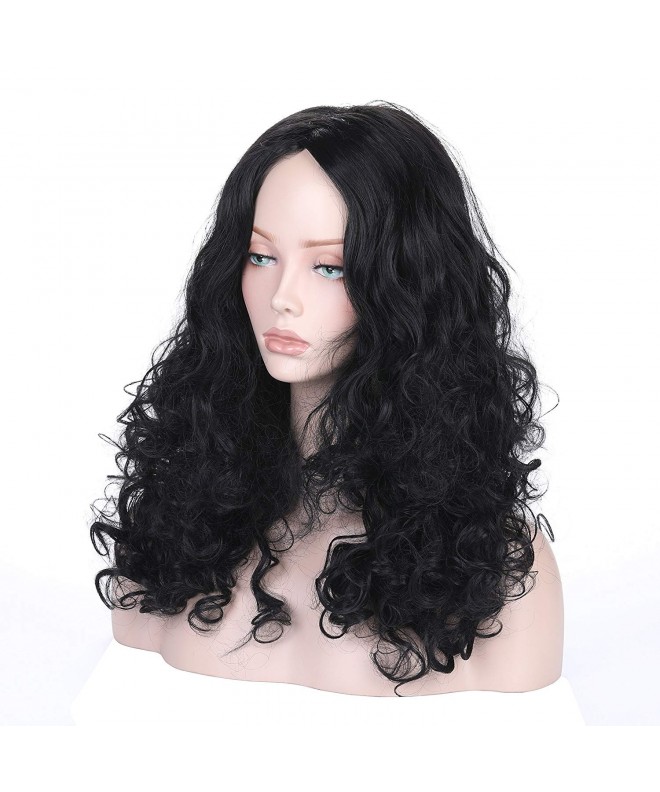 DAOTS Black Curly Resistant Synthetic