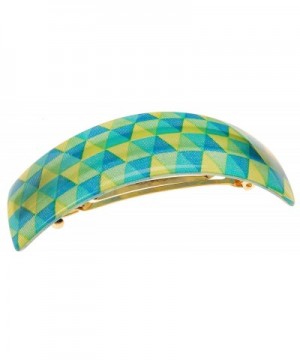 France Luxe Rectangle Barrette Turquoise
