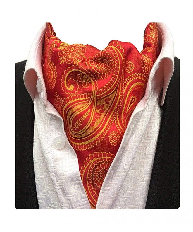 MENDENG Paisley Jacquard Cravat Necktie