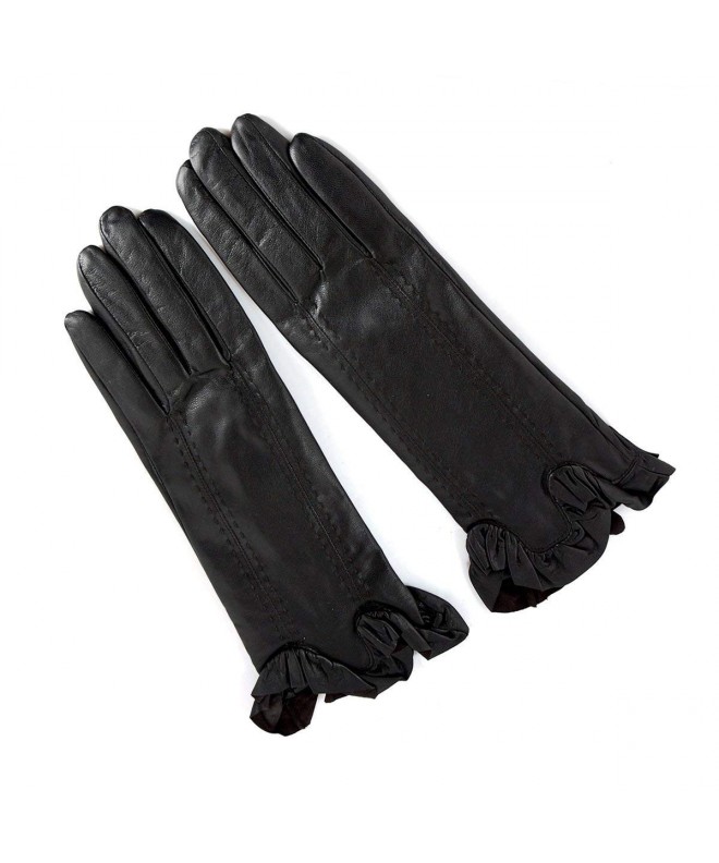 Classic Winter Lambskin Leather Gloves