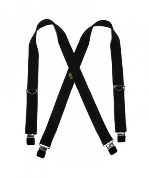 Welch Elastic Double Suspenders Black