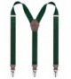 Alizeal 3 5cm Leather Suspenders Green