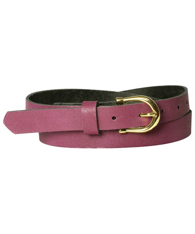 Basic belt 70s style horseshoe buckle Stylish real leather belt - Black ...